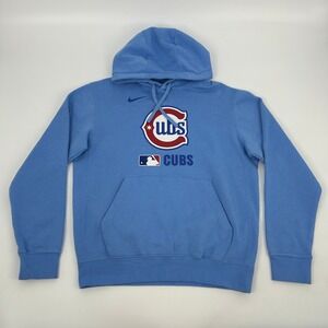 Chicago Cubs Hoodie Men's Small Light Blue Fleece Baseball MLB